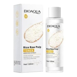 Bioaqua tónico de arroz 120 ml, aclara e hidrata suavemente todas las pieles