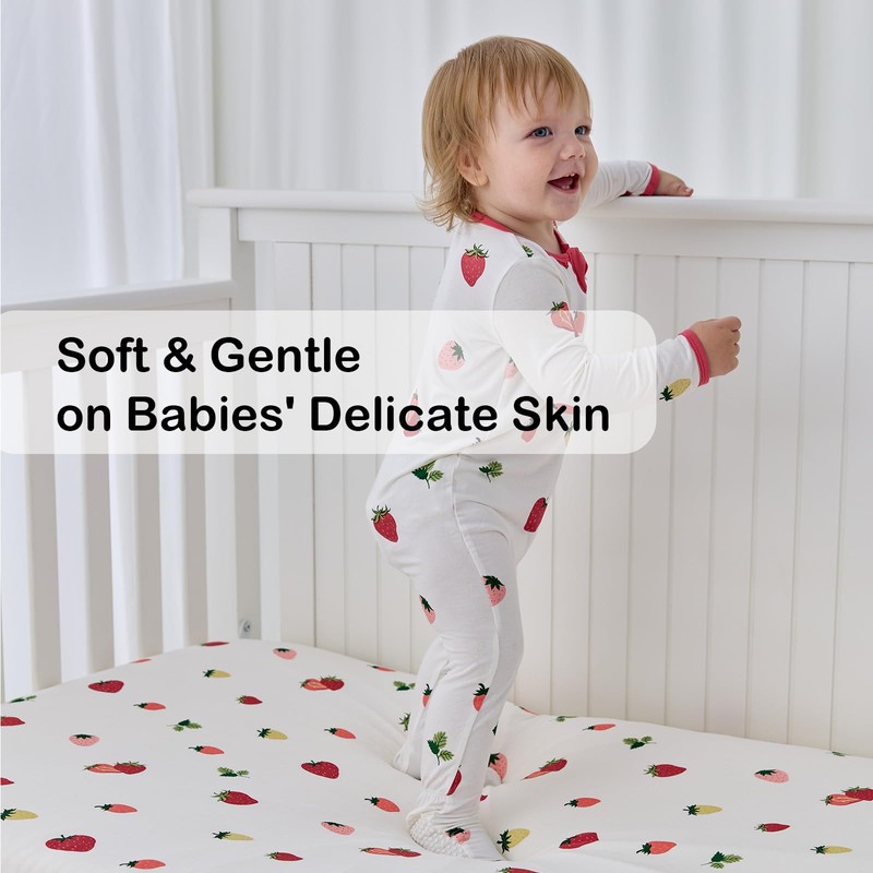 BubblePanda Rayon Made from Bamboo Crib Sheets for Baby Boys