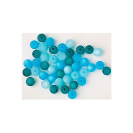 Polaris Beads Mix 8mm Blue (Pack of 45)
