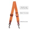 [jiesinlov] バッグストラップ交換用クロスボディストラップTOTEハンドバッグ用調節可能(オレンジ-ガンメタル・バックル)