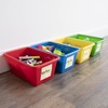 Humble Crew Small Plastic Storage Bins, Set of 4, Primary