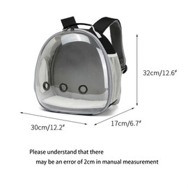 Portable Travel pet Backpack Carrier Small Animal Travel Bag for Hamster, Guinea Pig, Bird, Cat, Rabbit, Pink (Black)