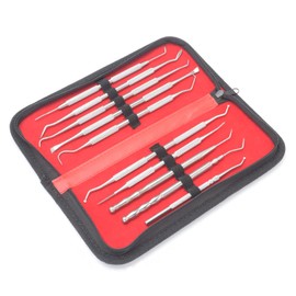 Motanar 10 Pcs 3D Printer Removal Cleaning Tool Kit, Metal Picks Set with Different Tips (Black)