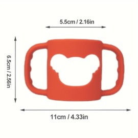 4 Pcs Baby Bottle Handles, Silicone Bottle Handles for Dr Brown Narrow Baby Bottles, Baby Bottle Holder with Easy Grip Handles to Hold Their Own Bottle, BPA Free