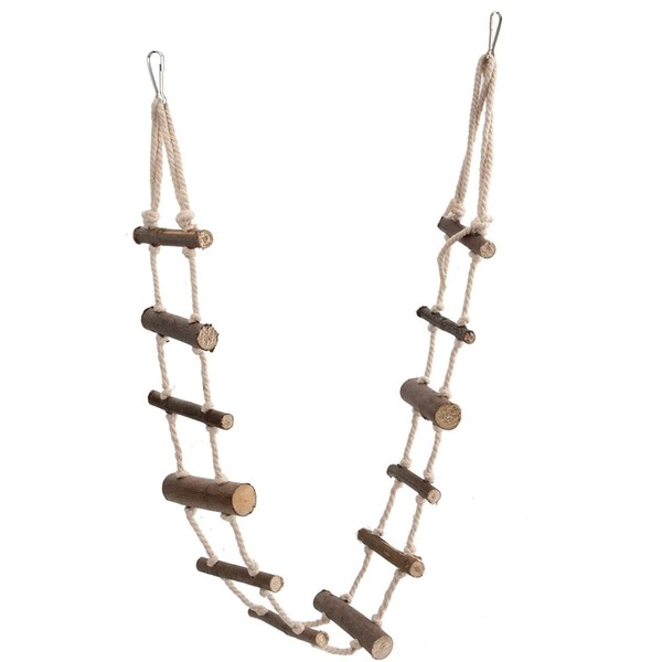 Pet Hamster Rope Ladder for Birds Toy, Soft Climbing Bridge