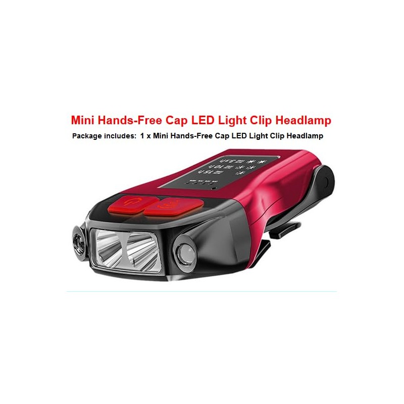 AceSoft Upgraded Headlamp Clip on Hat Cap Light LED Motion
