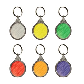 UPDATED Safety Reflector Pendants. Reflectors For Kids. Zip Zipper Pull. Bag Backpack Cycling Walking Running Pram Pushchair (6 Multicolour)