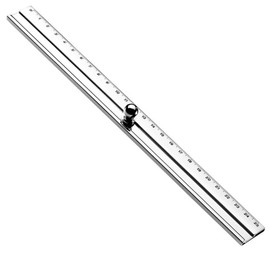 SILBERKANNE Classico Ruler L 26 cm Premium Silver Plated Elegant Silver Plated Elegant Eye-catching on any Desk or Secretary