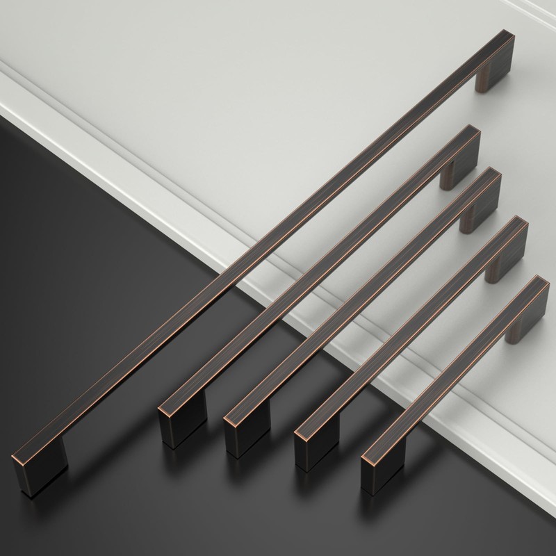 Amerdeco 10 Pack Oil Rubbed Bronze Cabinet Pulls 5 Inch(128MM)