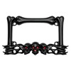 JYIS Cool Motorcycle License Plate Frame, Heavy-Duty Skull Motorcycle License