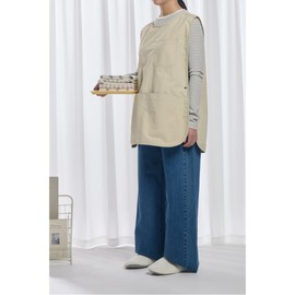 JAJU [JAJU/자주] Crispy Square Vest Apron_75_Beige