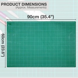 A1 Cutting Mat 90cm x 60cm - Crafting Board Mat, Self Healing, Double Sided, for Quilting, Sewing, Scrap Booking, Fabric & Paper Craft, Flexible, Non-Slip