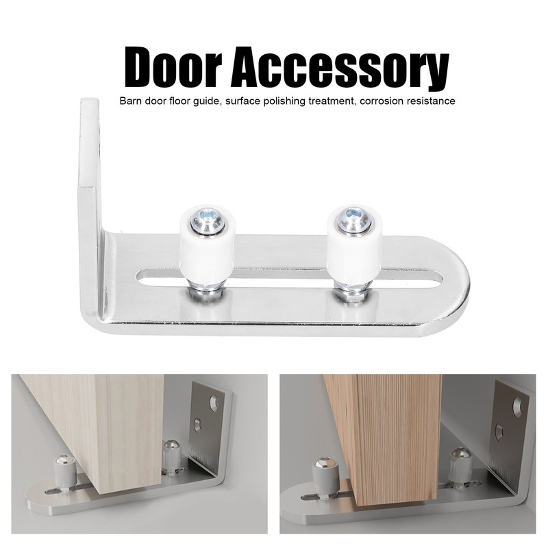 Barn Door Bottom Floor Guide with Bearing Sliding Door Roller