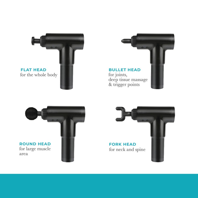 Vivitar Vivaspa Handheld Cordless & Rechargeable Massage Gun with LCD