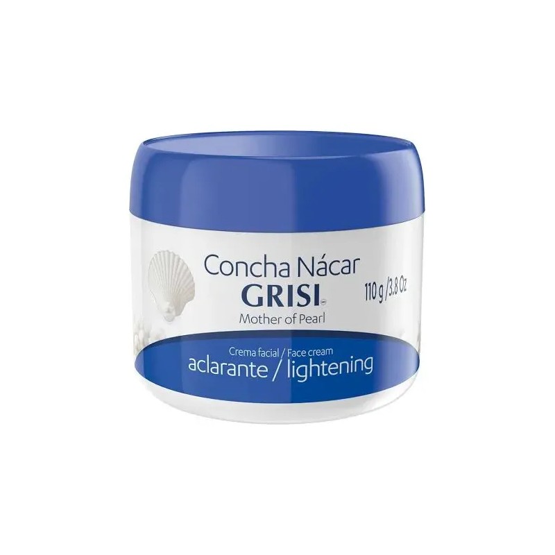 Cremas Faciales Concha Nácar Grisi 110g Aclarante Piel