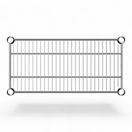 4 Pack! 14" W x 30" L Chrome Wire Shelf. Heavy-Duty Adjustable Storage Rack, Commercial-Grade Shelving Unit for Kitchen, Garage, or Warehouse, Open Wire Design for Airflow, Durable and Versatile