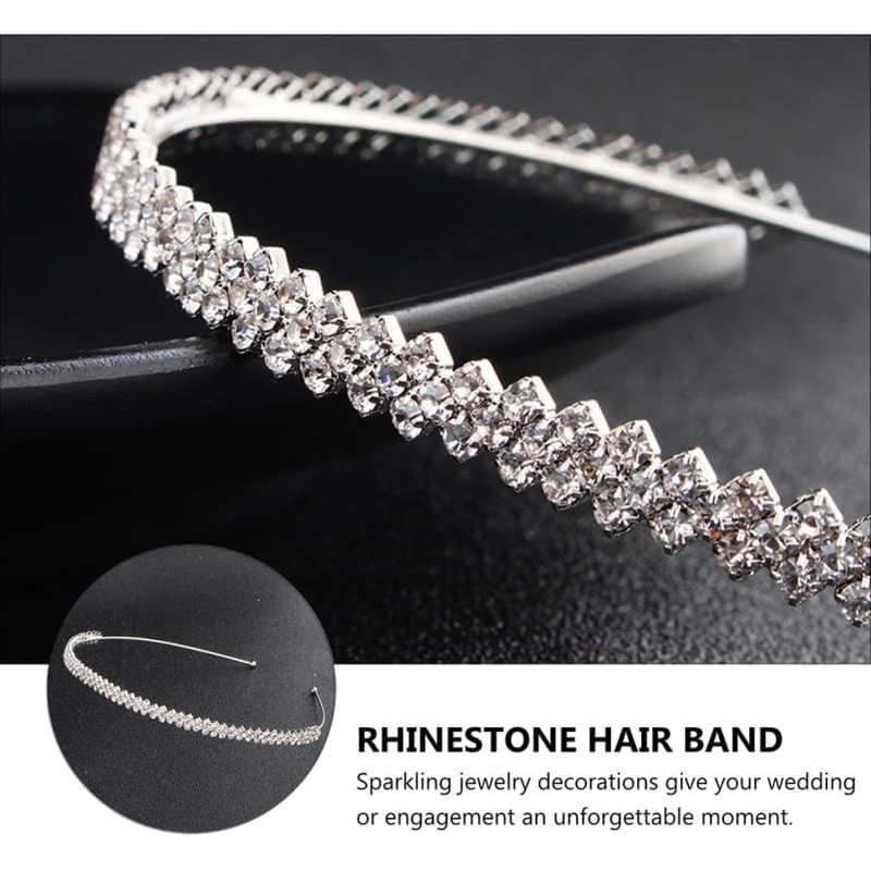 Hemoton Diadema Con Diamantes De Imitación Para Mujer Banda De