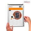 Deflecto A4 Snap Frame Silver - Aluminium Clip Frame for