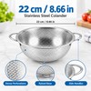 Stainless Steel Colander for Washing Vegetables & Draining Pasta –