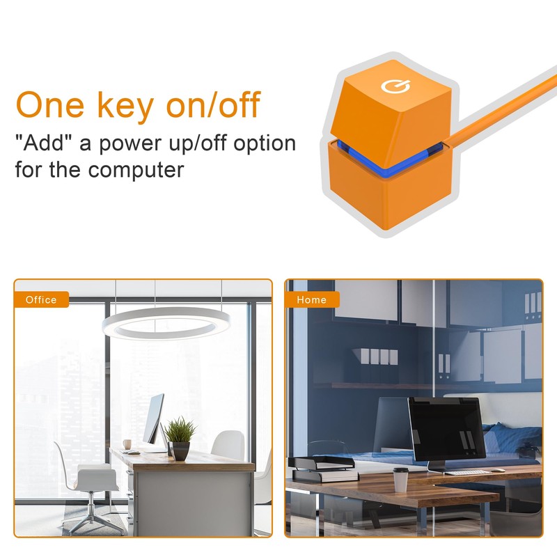 AZMXDVP External Remote Start PC Motherboard Power Switch Button Extension