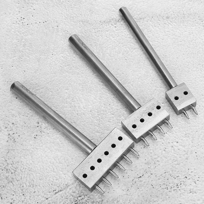 3PCS Profession Leather Hole Punch Tools Cutting Stitch for Wallet