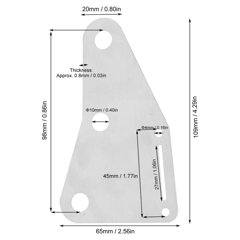 Guitar Pickguard Metal Silver Pick Guard Easy to Assemble for