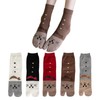 Lifemaster Women's Two-Toe Socks, Cute, Cat Socks, 2 Finger Socks,