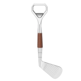 Golf Club Bottle Opener,Material Zinc Alloy,Solid Wood Grip,Novelty Gifts For Golf Enthusiast.