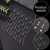 PH PandaHall 100Pcs Plastic Clear Earring Hooks Non-Allergenic Ear Wire,