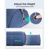 Luxtude Inflatable Bolster Pillow for Legs, Half Moon Pillow Under