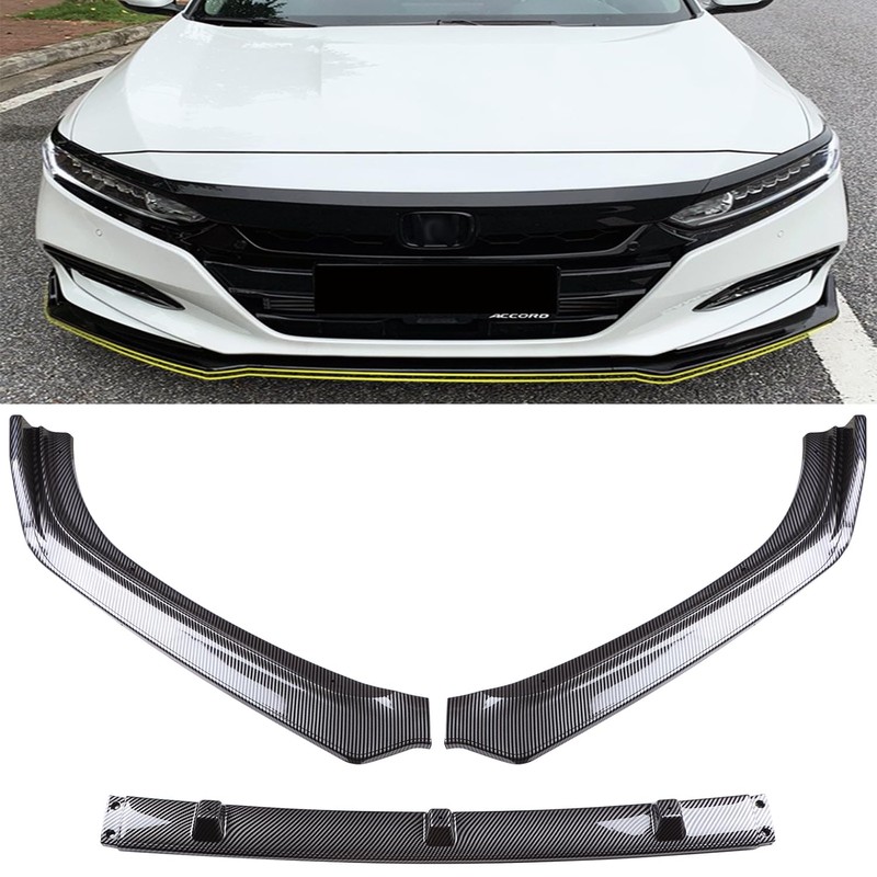 New Front Bumper Lip Compatible with Honda Accord 2018 2019