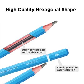 HAIHAOMUM Sketch Pencils for Drawing 8B, 12pcs Professional Art Drawing Pencils for Shading, Sketching & Doodling | Graphite Pencil for Artists & Beginners