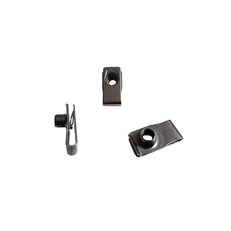 M8 Long Stainless Steel U -Style Clip-On Nut,U-Type Fasteners (Pack