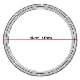 18 Inchs Heavy Duty Lazy Susan Aluminum Hardware Metal Rotating Turntable Bearings Swivel Plate Hardware for Dining-Table and Workbench …