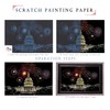 Scratch Art for Adults and Kids-City Landmarks Scratch Painting Craft