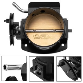 Endxedo 92mm Throttle Body Assembly Compatible with LS LS1 LS3 LS6 LSX Engine 4 Bolt Aluminum Black