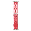 Durable Silicone Watch Strap Replacement Wristband for Watch(Red White)