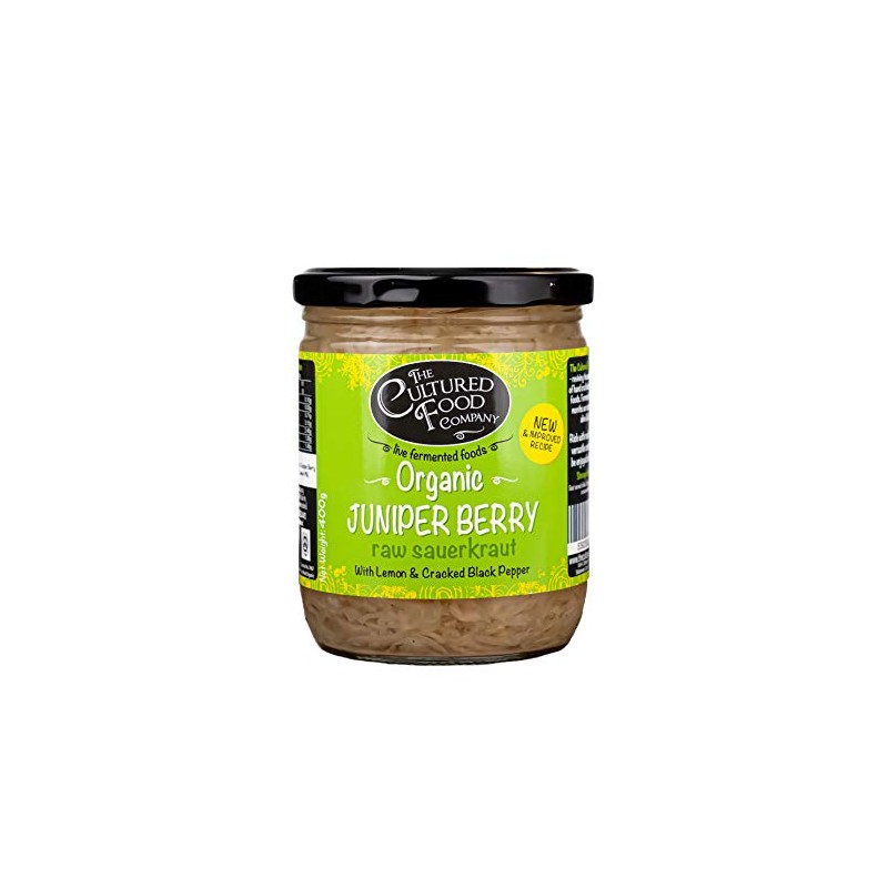 Juniper Berry Raw Sauerkraut, Organic, 400g