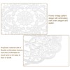 sourcing map 2Pack Retro Lace Placemat 12x18-in Oval Embroidered Table