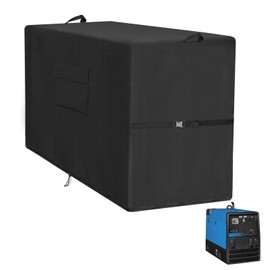 Safipotts Engine Driven Welder Cover compatible with Miller Welder 230/265/325/225, 600D Heavy Duty Waterproof Welder Machine Cover with Storage Bag, Welder Covers with Handles & Buckles, Black