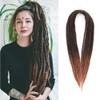 Ajsowju Straight Dreadlock Synthetic Double Ended Dreadlock Extensions 20 inches