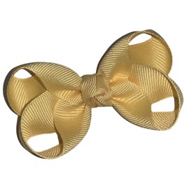 Solid Banana Yellow Boutique Hair Bow 3" MADE IN USA