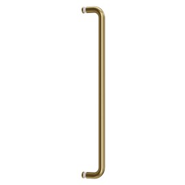Ranbo Glass Shower Door Towel Bar 24 Inch Stainless Steel Sliding Shower Door Handle Replacement with Satin Gold Finish for Commercial and Residential Glass Doors