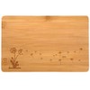 Samunshi® Wooden Board with Engraving Dandelion Bamboo Board Chopping Board