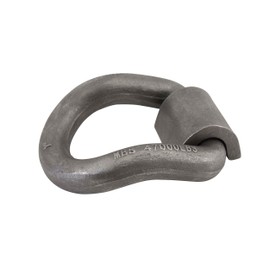 Mytee Products (10 Pack 1" Bent Forged D-Ring w/Weld On Clip, WLL# 15,600 lbs