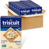 Triscuit Original Whole Grain Wheat Crackers, Vegan Crackers, Healthy Snacks,