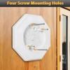 FREECAT 8161 Vertical Siding Lamp Octagon Mounting Kit,Paintable Block with