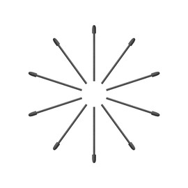 HUION 10 Pack Upgraded Replacement Felt Nibs PN06F Compatible with Pen Stylus PW600L for Drawing Tablets Kamvas 13(Gen 3), Kamvas 16(Gen 3)，Kamvas Pro 19/27