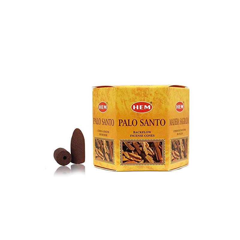 Backflow Incense Cones (Palo Santo) Total 40 Cones - Hem