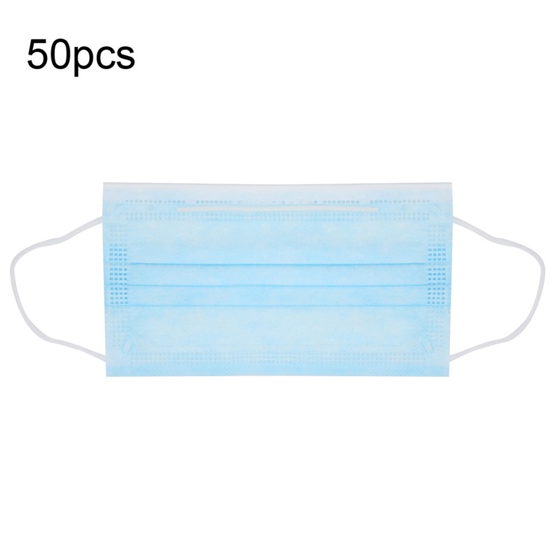 50pcs Disposable Mouth Muffle Non Woven Fabric Protective Filter Mouth